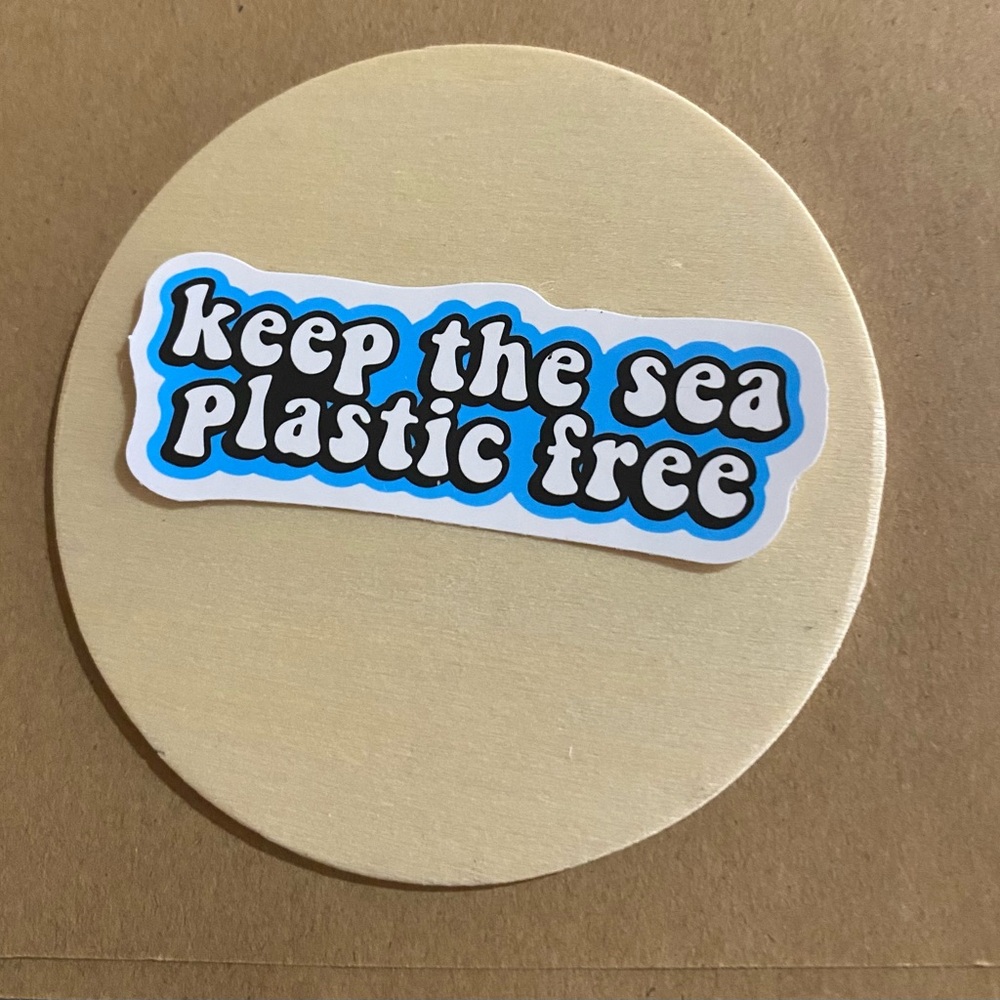 π20/$12π Keep the sea Plastic Free Sticker
